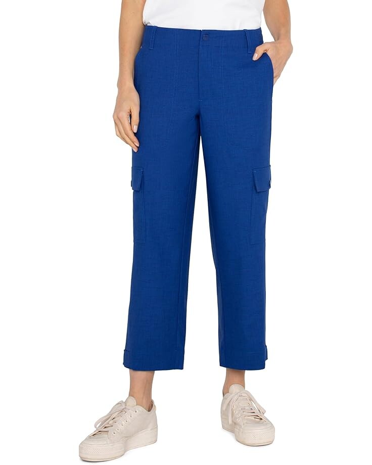 Брюки Liverpool Los Angeles Cargo Mid-Rise Crop With Tab Hem Textured Stetch Woven, цвет Blue Topaz
Брюки Liverpool Los Angeles Cargo Mid-Rise Crop With Tab Hem Textured Stetch Woven, цвет Blue Topaz