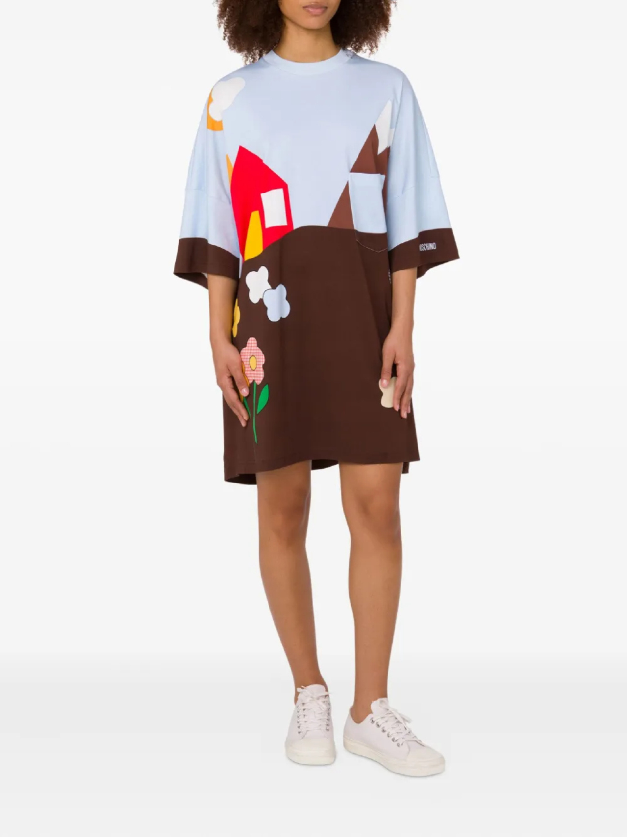 Moschino платье мини с графичным принтом, коричневый
Moschino платье мини с графичным принтом, коричневый