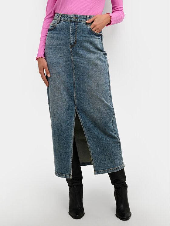 Джинсовая юбка стандартного кроя Kaffe, синий 
Джинсовая юбка стандартного кроя Kaffe, синий