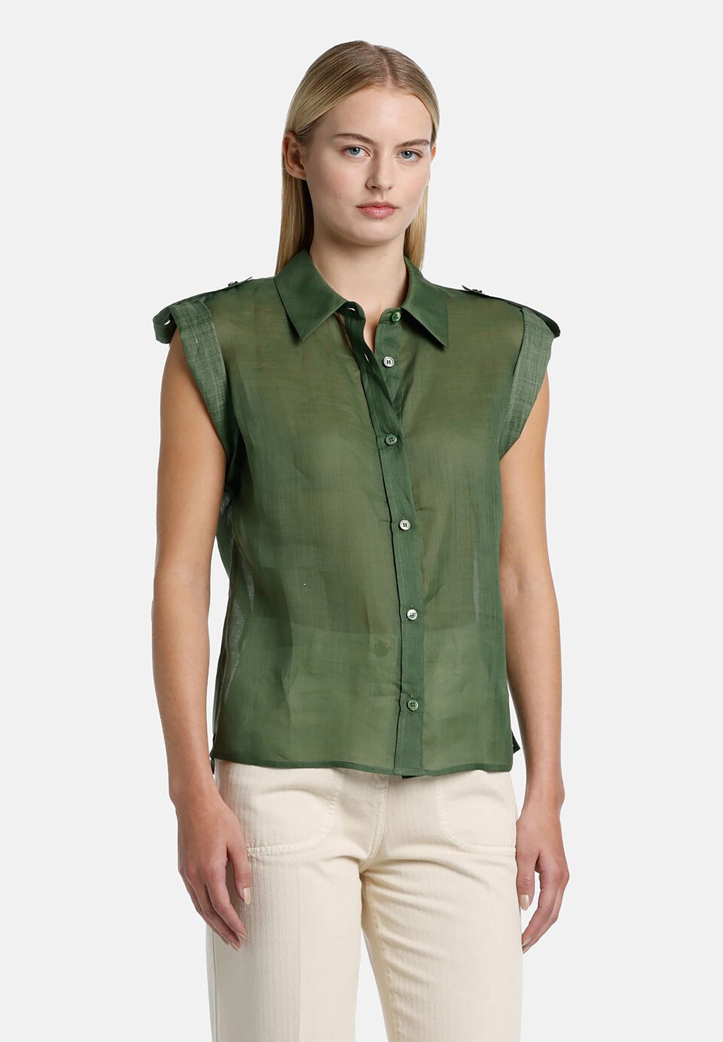 Блузка на пуговицах BANCHIERE Luisa Spagnoli, темно-зеленый
Блузка на пуговицах BANCHIERE Luisa Spagnoli, темно-зеленый