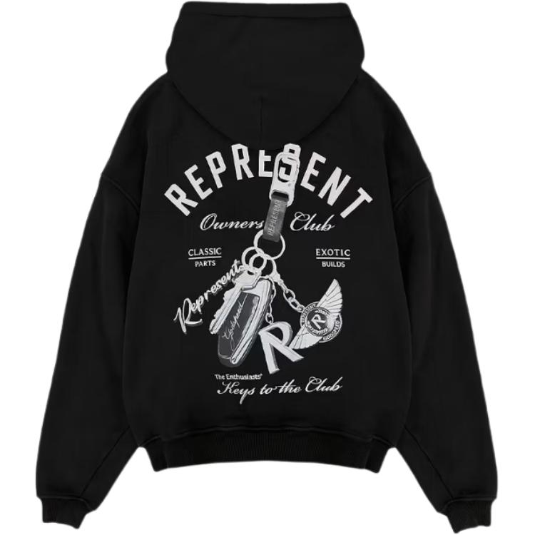 Ключи к клубу худи REPRESENT, черный
Ключи к клубу худи REPRESENT, черный