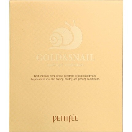 Набор гидрогелевых косметических масок Gold & Snail, 5 листов по 30 г каждый, Petitfee
Набор гидрогелевых косметических масок Gold & Snail, 5 листов по 30 г каждый, Petitfee