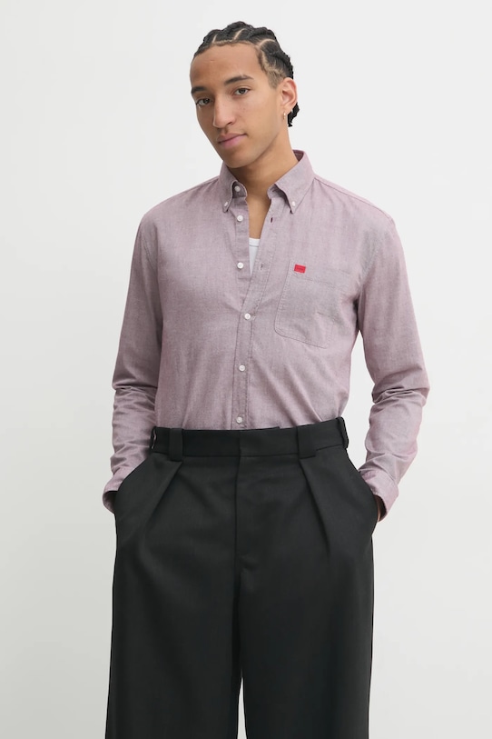 Хлопковая рубашка Hugo, розовый
Хлопковая рубашка Hugo, розовый