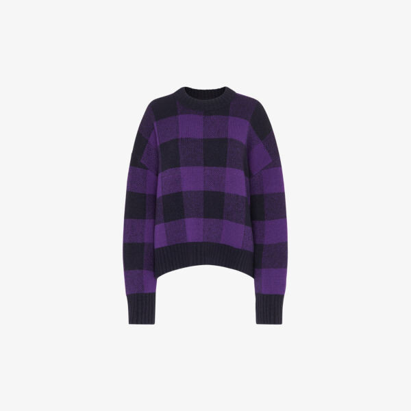 Джемпер свободного кроя в клетку из смесовой шерсти стрейч Whistles, мультиколор
Джемпер свободного кроя в клетку из смесовой шерсти стрейч Whistles, мультиколор