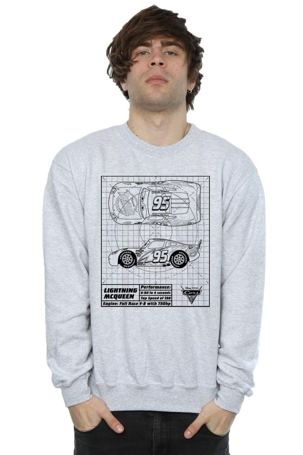 Толстовка с принтом Cars Lightning McQueen Blueprint Disney, серый
Толстовка с принтом Cars Lightning McQueen Blueprint Disney, серый