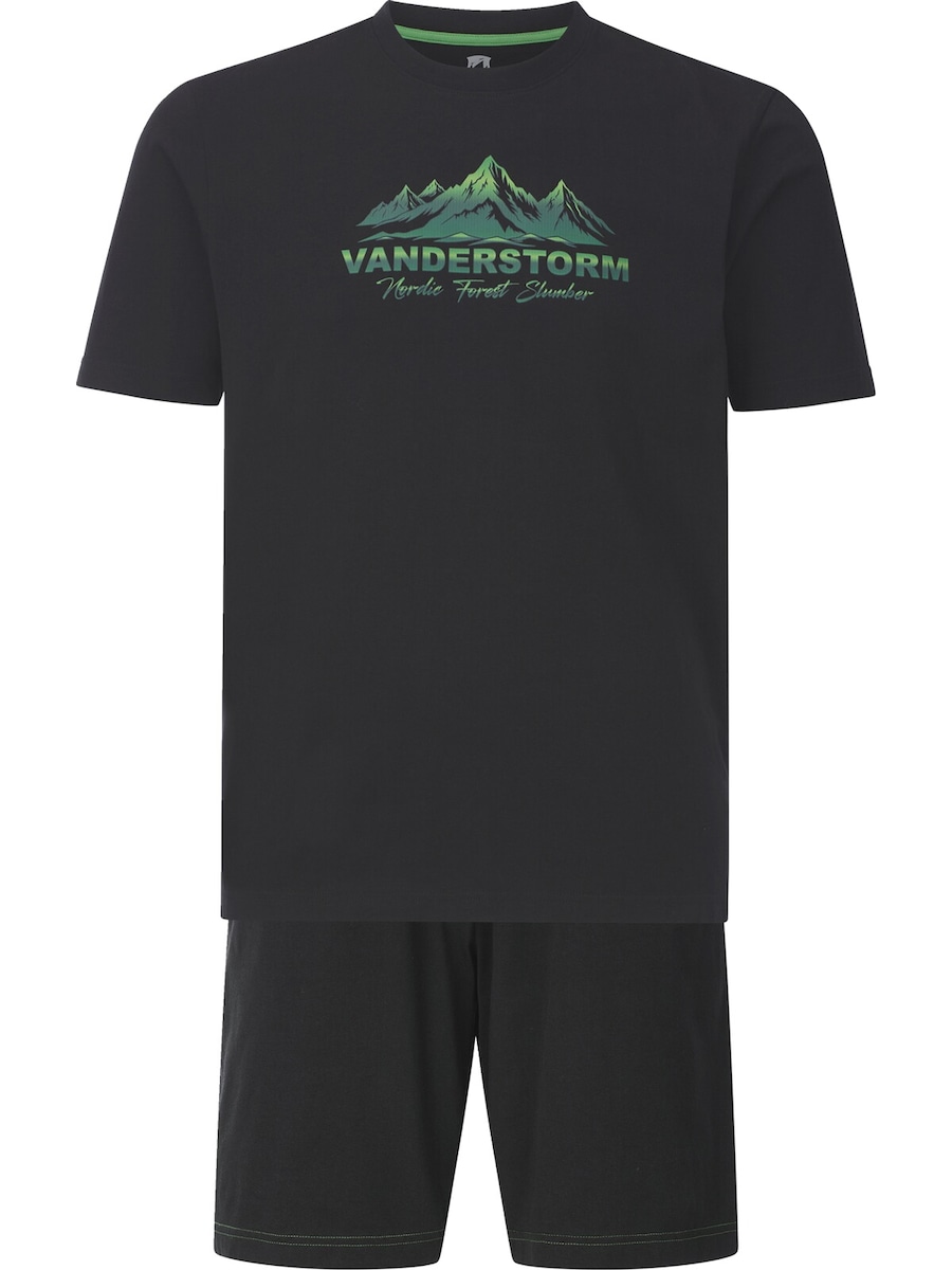 Короткая пижама Jan Vanderstorm Siggard, черный
Короткая пижама Jan Vanderstorm Siggard, черный