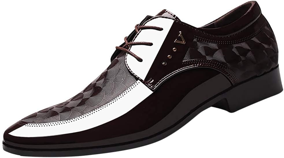 Свадебные туфли ZHOUYF для мужчин, модные, современные классические деловые туфли, повседневные с шнуровкой, с остроконечным носком, кожаные оксфорды, мужские классические туфли, коричневый
Свадебные туфли ZHOUYF для мужчин, модные, современные классические деловые туфли, повседневные с шнуровкой, с остроконечным носком, кожаные оксфорды, мужские классические туфли, коричневый