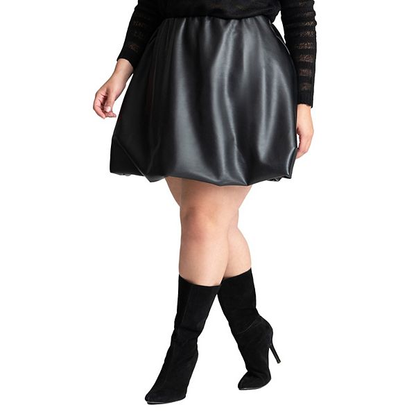 Юбка с пузырьковым подолом из искусственной кожи для женщин plus size Eloquii
Юбка с пузырьковым подолом из искусственной кожи для женщин plus size Eloquii