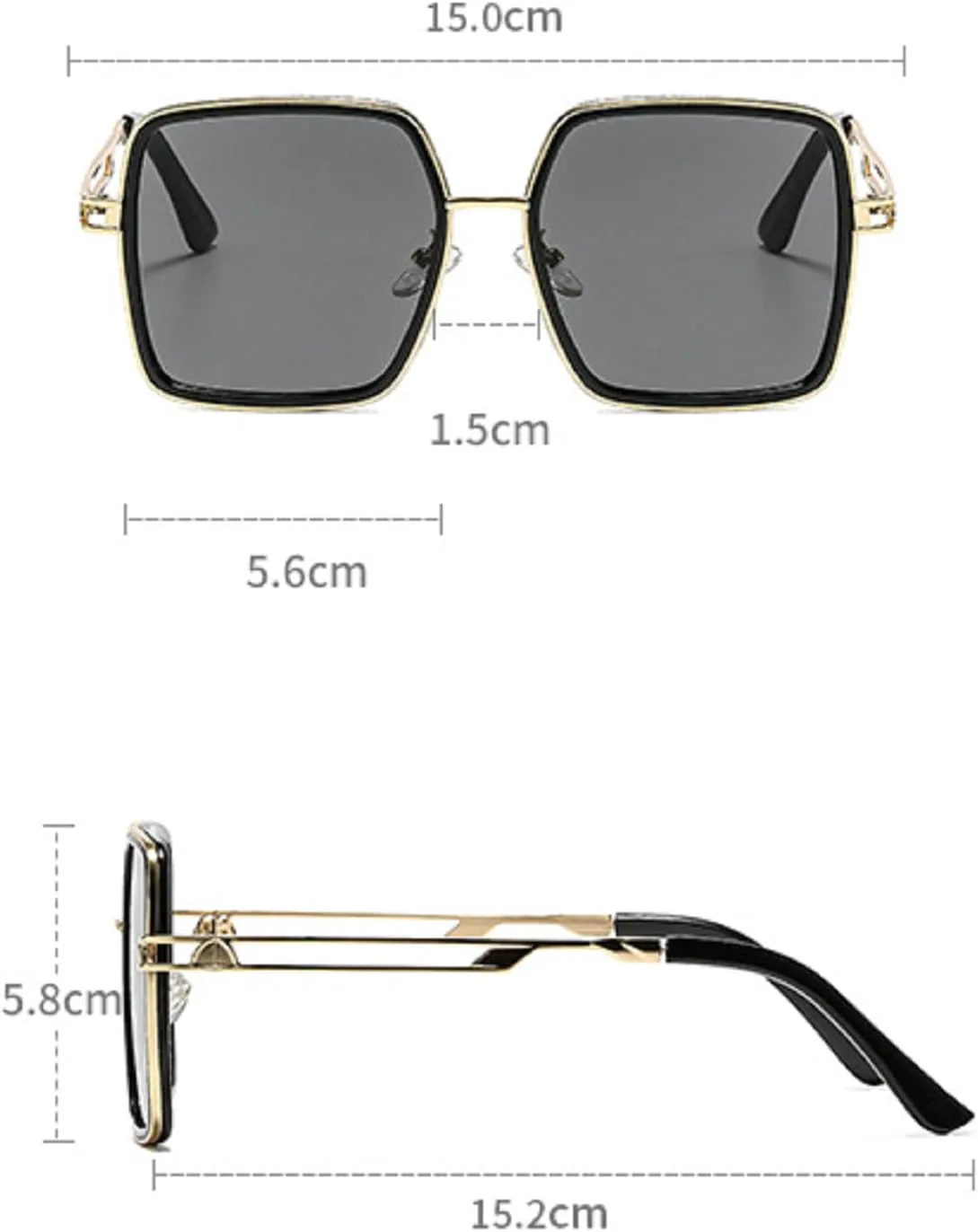 Модные большие квадратные солнцезащитные очки для женщин, очки-пилот с защитой от УФ-излучения UV400, ретро-очки для мужчин, зеленые солнцезащитные очки mincl, C1
Модные большие квадратные солнцезащитные очки для женщин, очки-пилот с защитой от УФ-излучения UV400, ретро-очки для мужчин, зеленые солнцезащитные очки mincl, C1