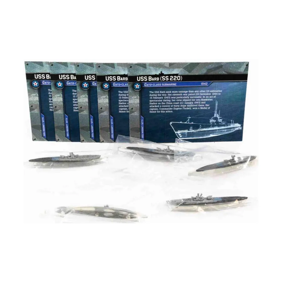 Военный корабль США «Барб» (SS 220) (C) x5, Axis & Allies - Collectible Miniatures Game - War at Sea - Base Set Singles
Военный корабль США «Барб» (SS 220) (C) x5, Axis & Allies - Collectible Miniatures Game - War at Sea - Base Set Singles