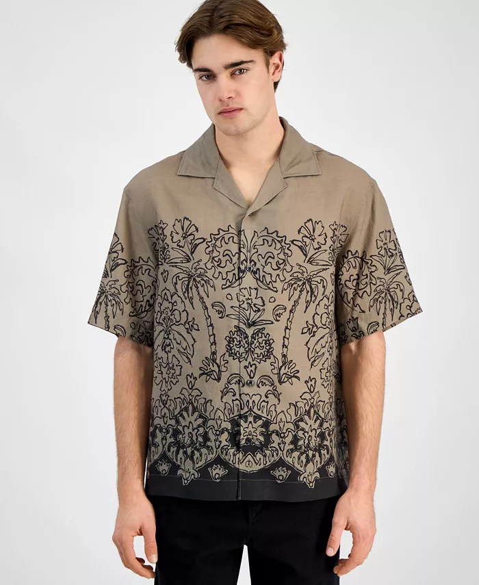 Мужская рубашка Espino Oversized-Fit Liberty Floral в стиле кэмп с пуговицами Hugo Boss, коричневый
Мужская рубашка Espino Oversized-Fit Liberty Floral в стиле кэмп с пуговицами Hugo Boss, коричневый