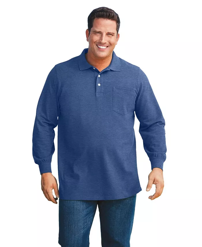 Большие и высокие размеры: поло с длинным рукавом из пике, устойчивое к усадке KingSize, синий
Большие и высокие размеры: поло с длинным рукавом из пике, устойчивое к усадке KingSize, синий