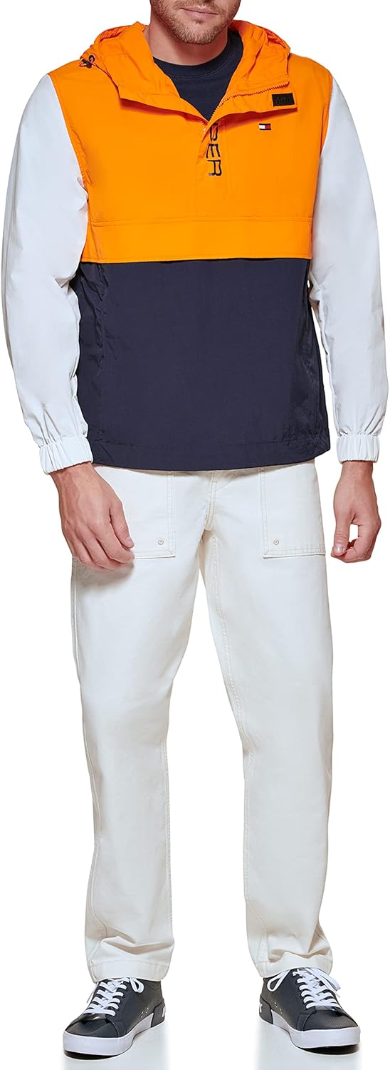 Мужская легкая куртка-поповер в стиле ретро от Tommy Hilfiger Taslan, Orange/Navy/Ice
Мужская легкая куртка-поповер в стиле ретро от Tommy Hilfiger Taslan, Orange/Navy/Ice