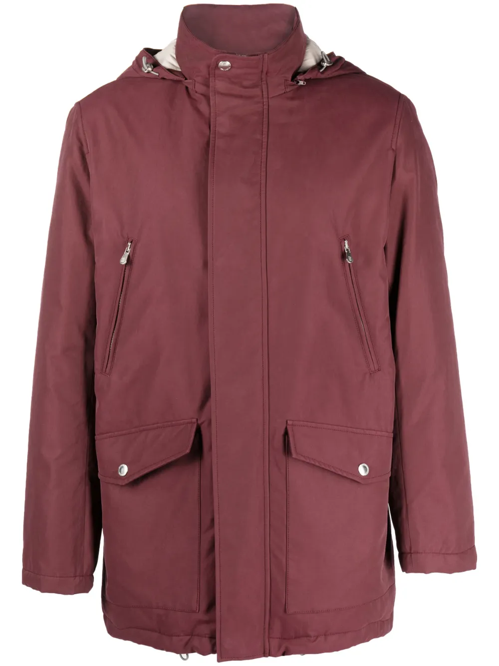 Пуховик на молнии Brunello Cucinelli, красный
Пуховик на молнии Brunello Cucinelli, красный