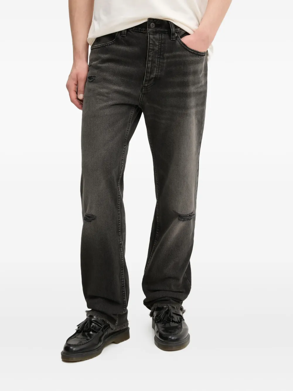 Джинсы с эффектом потертости HUGO, серый
Джинсы с эффектом потертости HUGO, серый