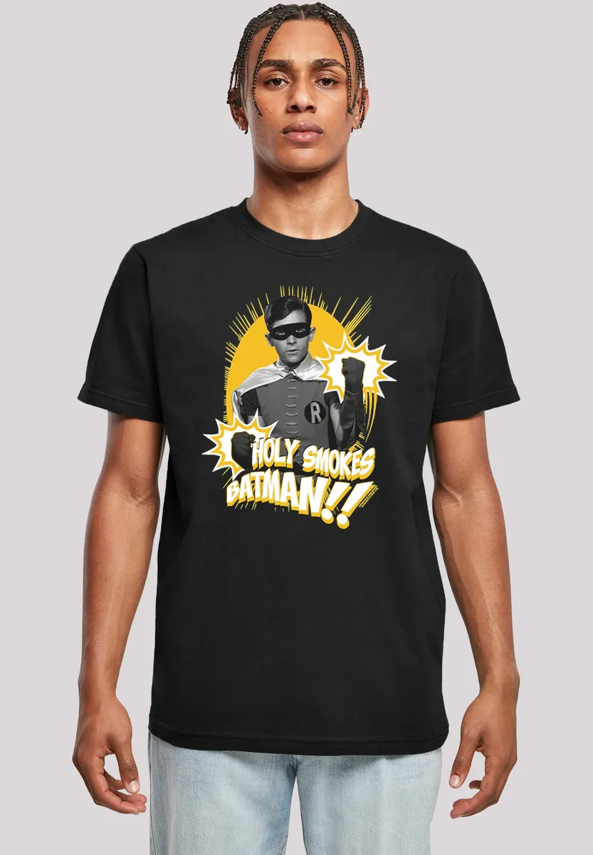 Футболка F4NT4STIC "DC Comics Batman TV Series Robin Holy Smokes", мужская, премиум-мерч, стандартного кроя, базовая, с принтом, черный
Футболка F4NT4STIC "DC Comics Batman TV Series Robin Holy Smokes", мужская, премиум-мерч, стандартного кроя, базовая, с принтом, черный