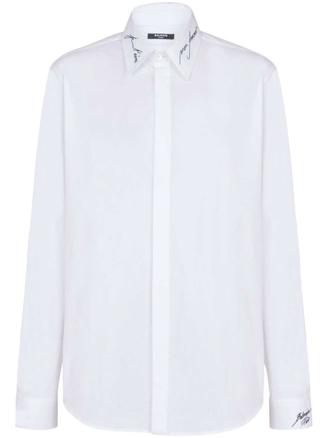 Рубашка с вышитым логотипом Balmain, белый
Рубашка с вышитым логотипом Balmain, белый