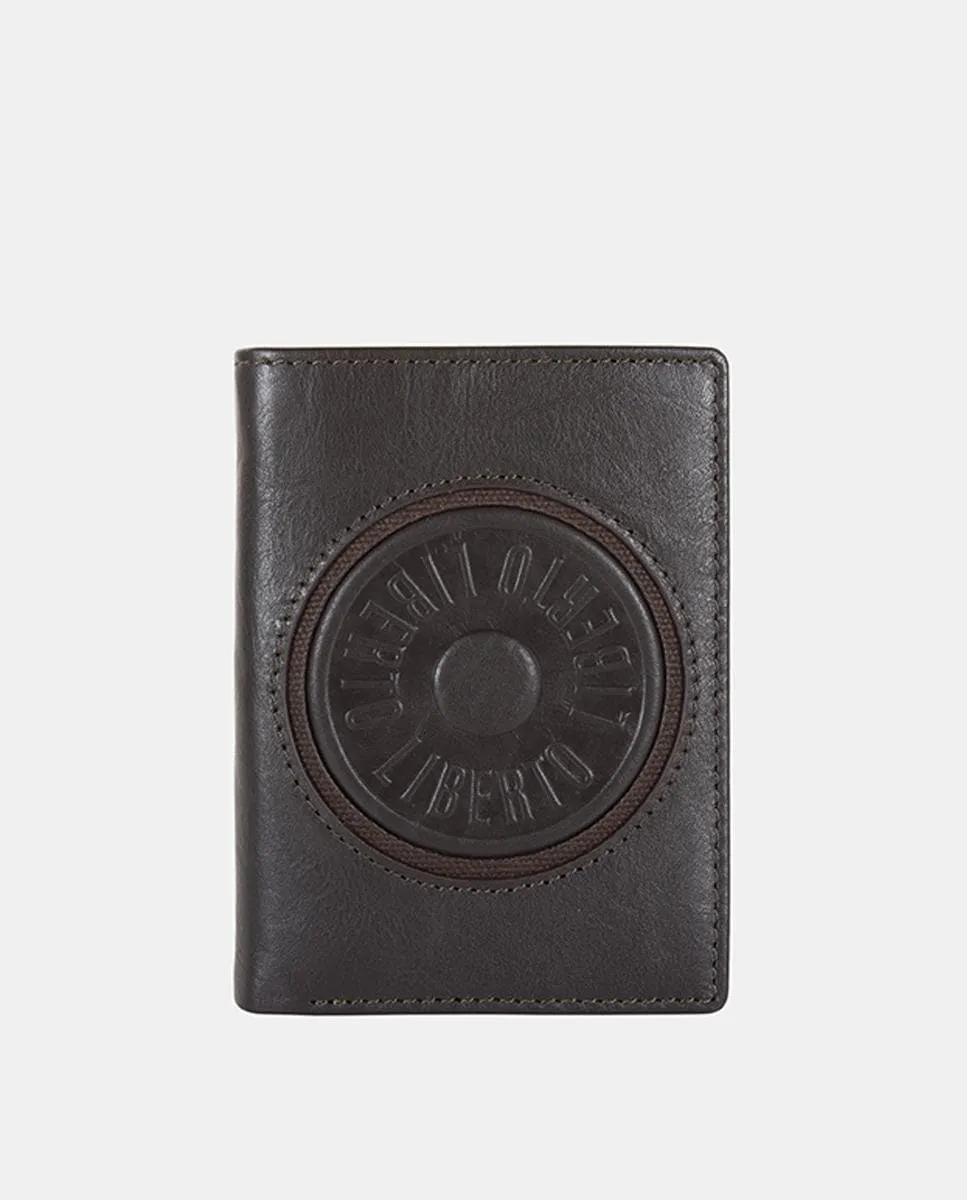 Вертикальный бумажник на молнии Liberto, коричневый
Вертикальный бумажник на молнии Liberto, коричневый