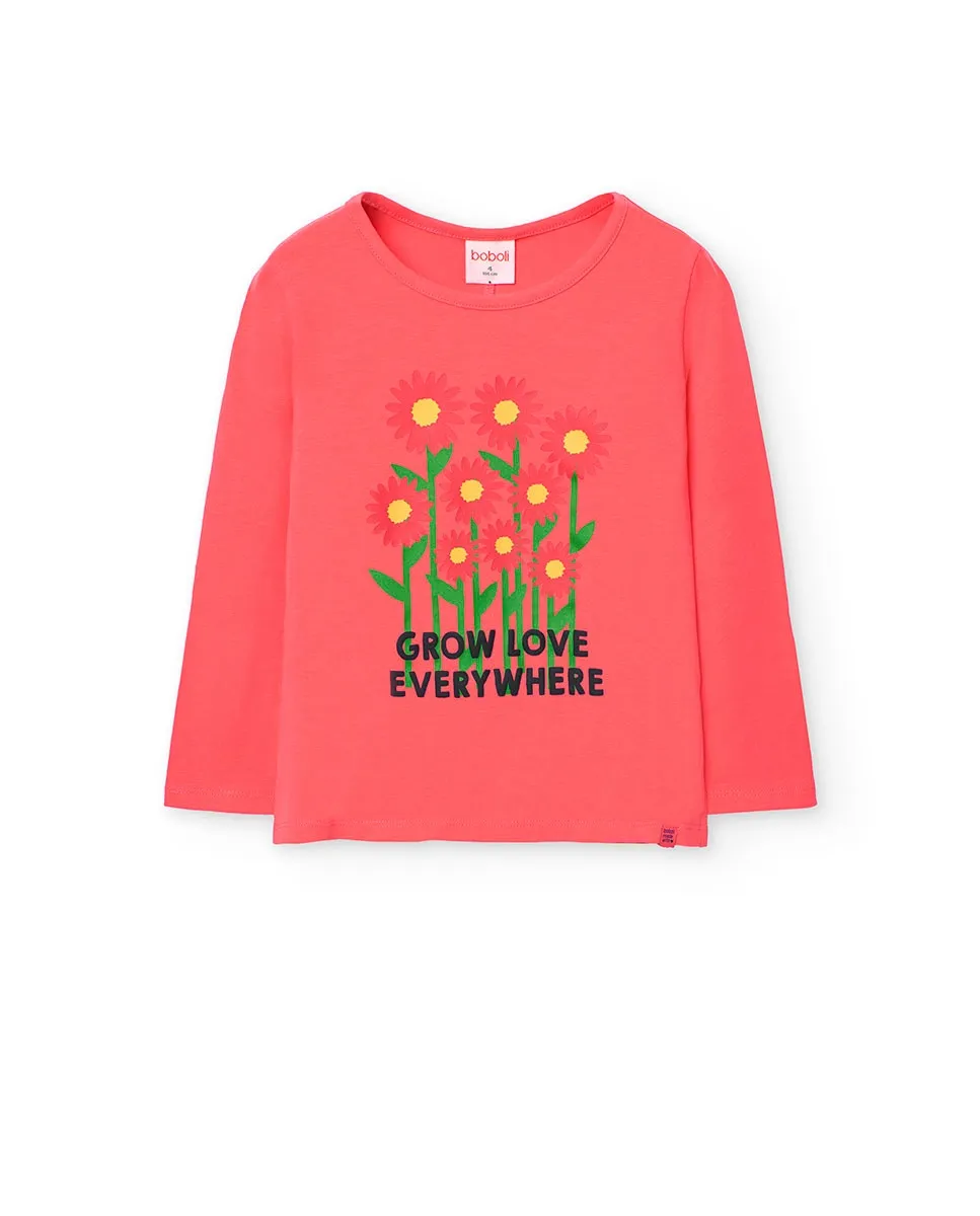 Футболка с длинными рукавами и круглым вырезом для девочек Boboli, фуксия
Футболка с длинными рукавами и круглым вырезом для девочек Boboli, фуксия