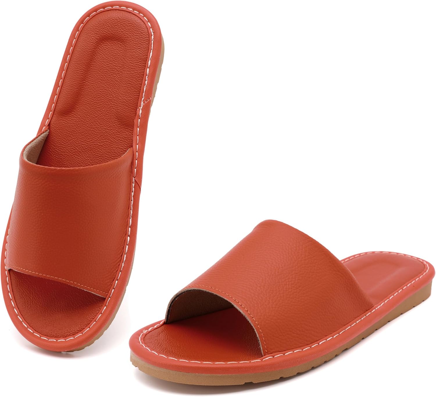 Сандалии Kiemorgy для женщин и мужчин, шлепанцы из натуральной кожи, домашние тапочки для женщин, для дома и улицы, унисекс, мягкие плоские сандалии, оранжевый
Сандалии Kiemorgy для женщин и мужчин, шлепанцы из натуральной кожи, домашние тапочки для женщин, для дома и улицы, унисекс, мягкие плоские сандалии, оранжевый