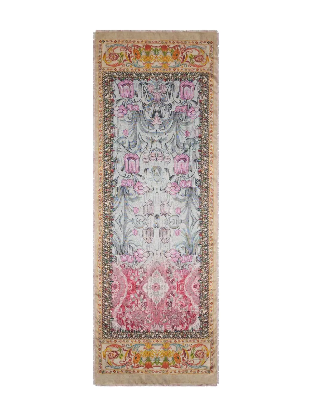 Прямоугольный шарф с цветочным узором Pierre-Louis Mascia, нейтральный 
Прямоугольный шарф с цветочным узором Pierre-Louis Mascia, нейтральный