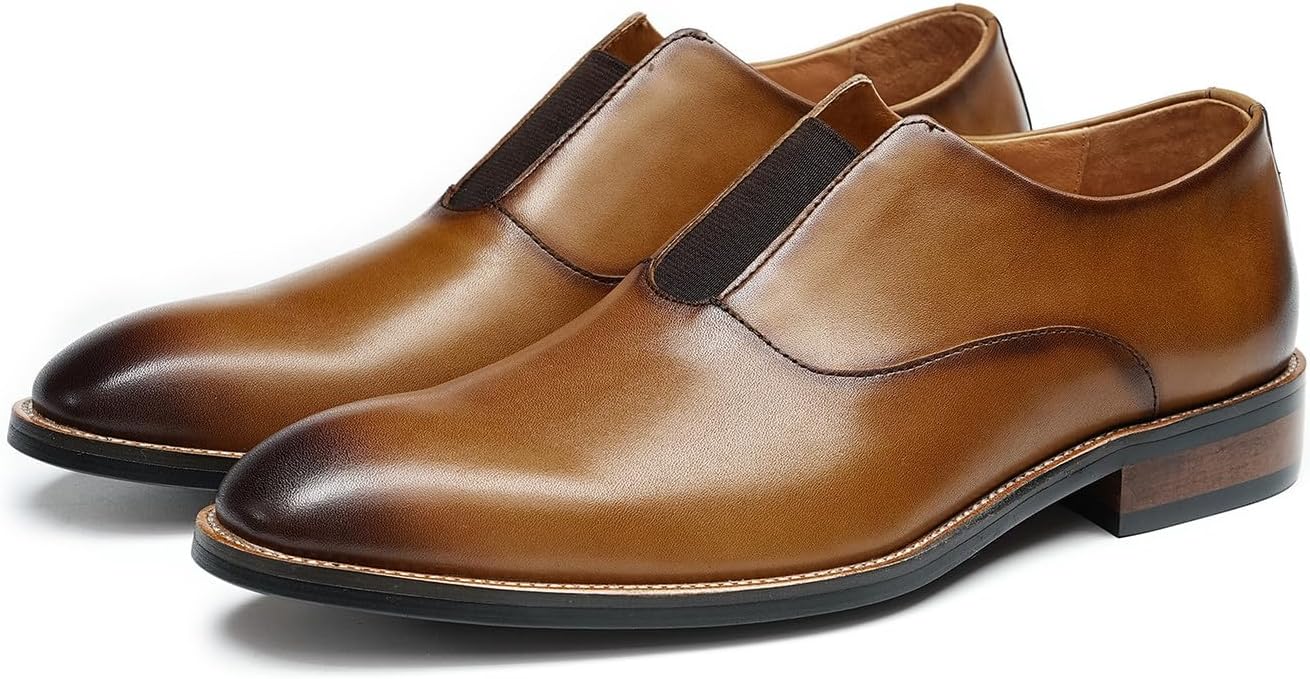 Мужские кожаные лоферы Santimon- противоскользящие и повседневные туфли- с амортизирующим комфортом для свадеб и офиса, коричневый
Мужские кожаные лоферы Santimon- противоскользящие и повседневные туфли- с амортизирующим комфортом для свадеб и офиса, коричневый