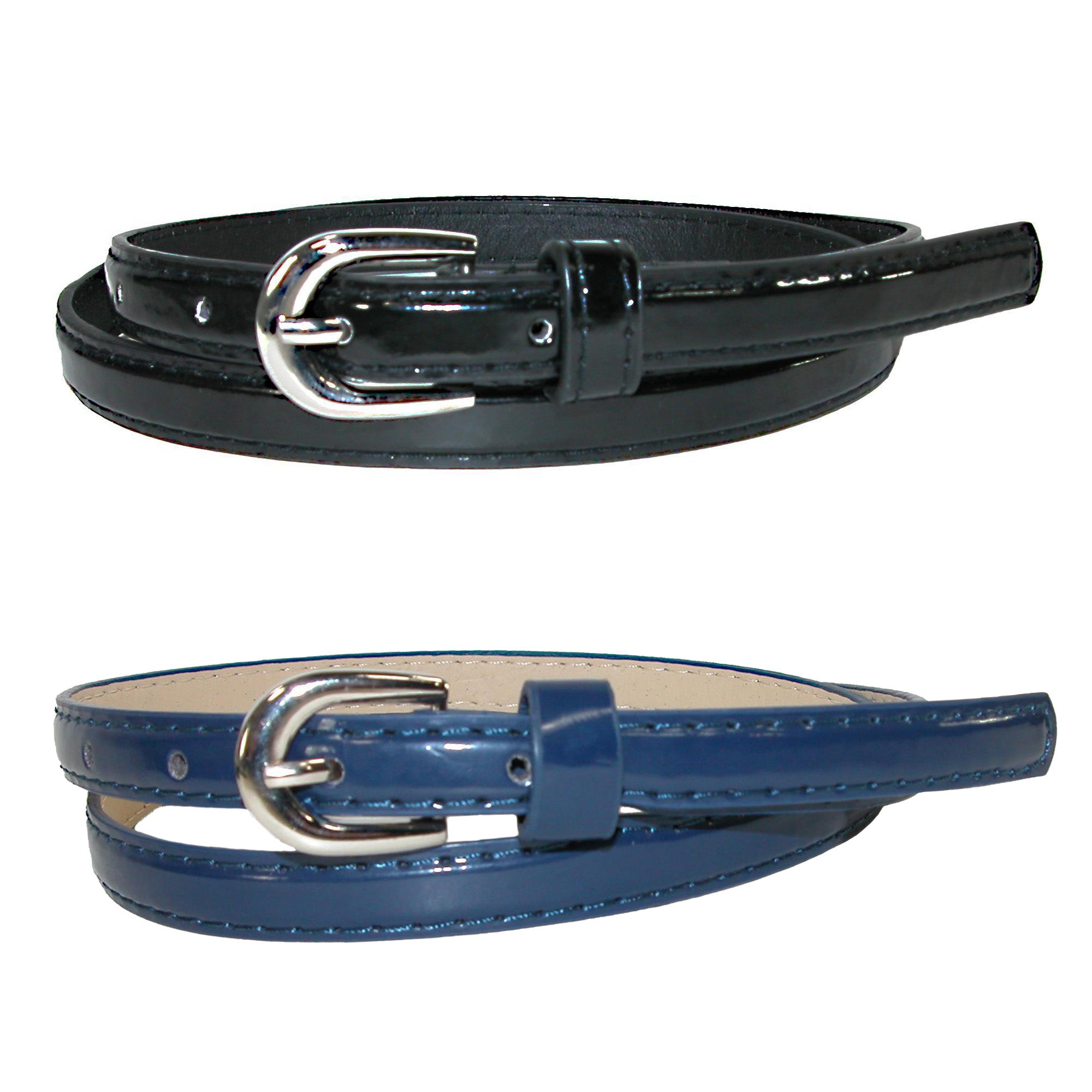 Женский узкий ремень для платья (набор из 2 цветов) CTM, черный/темно-синий
Женский узкий ремень для платья (набор из 2 цветов) CTM, черный/темно-синий