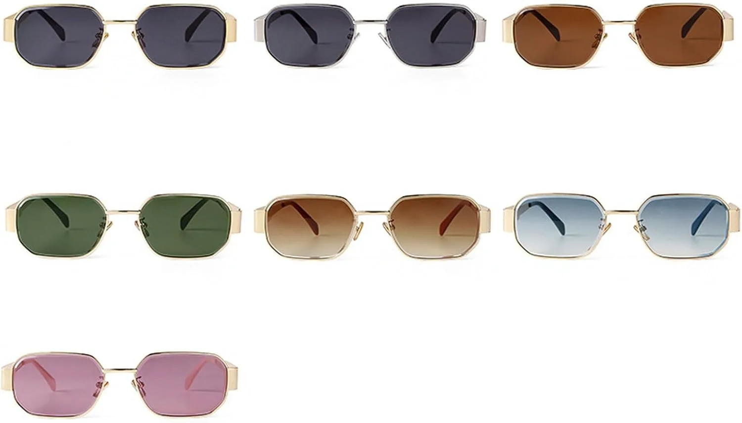 Ретро золотистые металлические панк-солнцезащитные очки квадратной формы для женщин и мужчин, модные узкие прямоугольные солнцезащитные очки UV400 mincl, Brown
Ретро золотистые металлические панк-солнцезащитные очки квадратной формы для женщин и мужчин, модные узкие прямоугольные солнцезащитные очки UV400 mincl, Brown