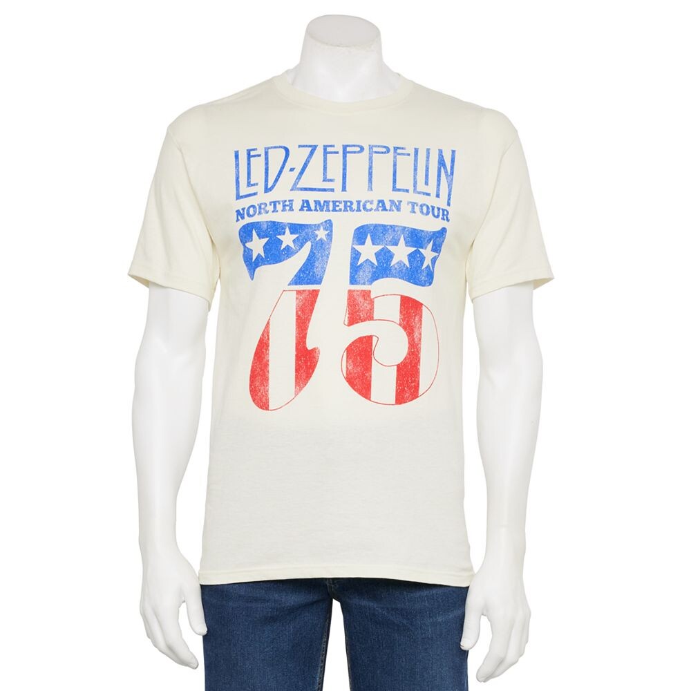 Мужская футболка Led Zeppelin '75 Tour Licensed Character, бежевый
Мужская футболка Led Zeppelin '75 Tour Licensed Character, бежевый