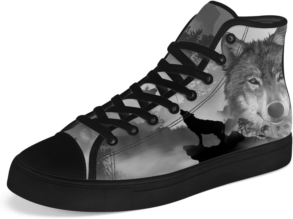 Мужские и женские высокие кеды из холста Wolf, высокие кроссовки на шнуровке, повседневная обувь Chebing, 613 Gray
Мужские и женские высокие кеды из холста Wolf, высокие кроссовки на шнуровке, повседневная обувь Chebing, 613 Gray