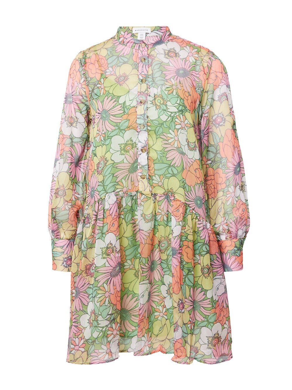 Рубашка-платье Warehouse, светло-зеленый
Рубашка-платье Warehouse, светло-зеленый