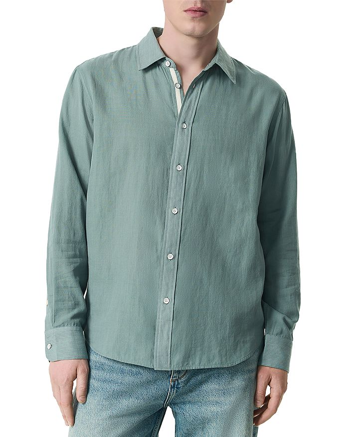 Финч Повседневная Рубашка на Пуговицах в Полоску из Газы rag & bone, синий
Финч Повседневная Рубашка на Пуговицах в Полоску из Газы rag & bone, синий