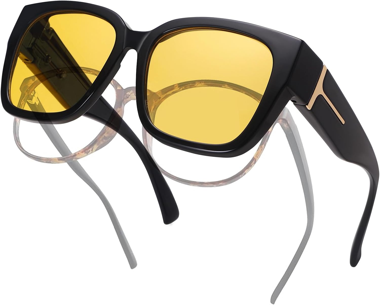 Поляризованные солнцезащитные очки для женщин, надеваемые поверх обычных очков, модные квадратные очки с обтекаемой формой, защита от УФ-излучения, для вождения и езды Dollger, Black Frame Night Vision Lens
Поляризованные солнцезащитные очки для женщин, надеваемые поверх обычных очков, модные квадратные очки с обтекаемой формой, защита от УФ-излучения, для вождения и езды Dollger, Black Frame Night Vision Lens