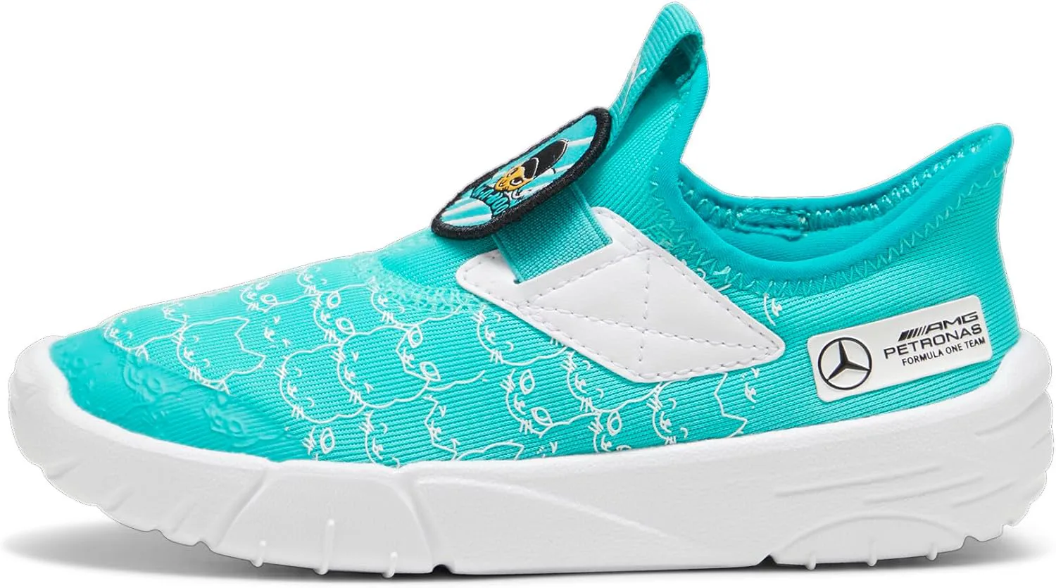 Кроссовки Puma унисекс для детей Mercedes AMG Petronas без шнурков, зеленый/белый
Кроссовки Puma унисекс для детей Mercedes AMG Petronas без шнурков, зеленый/белый