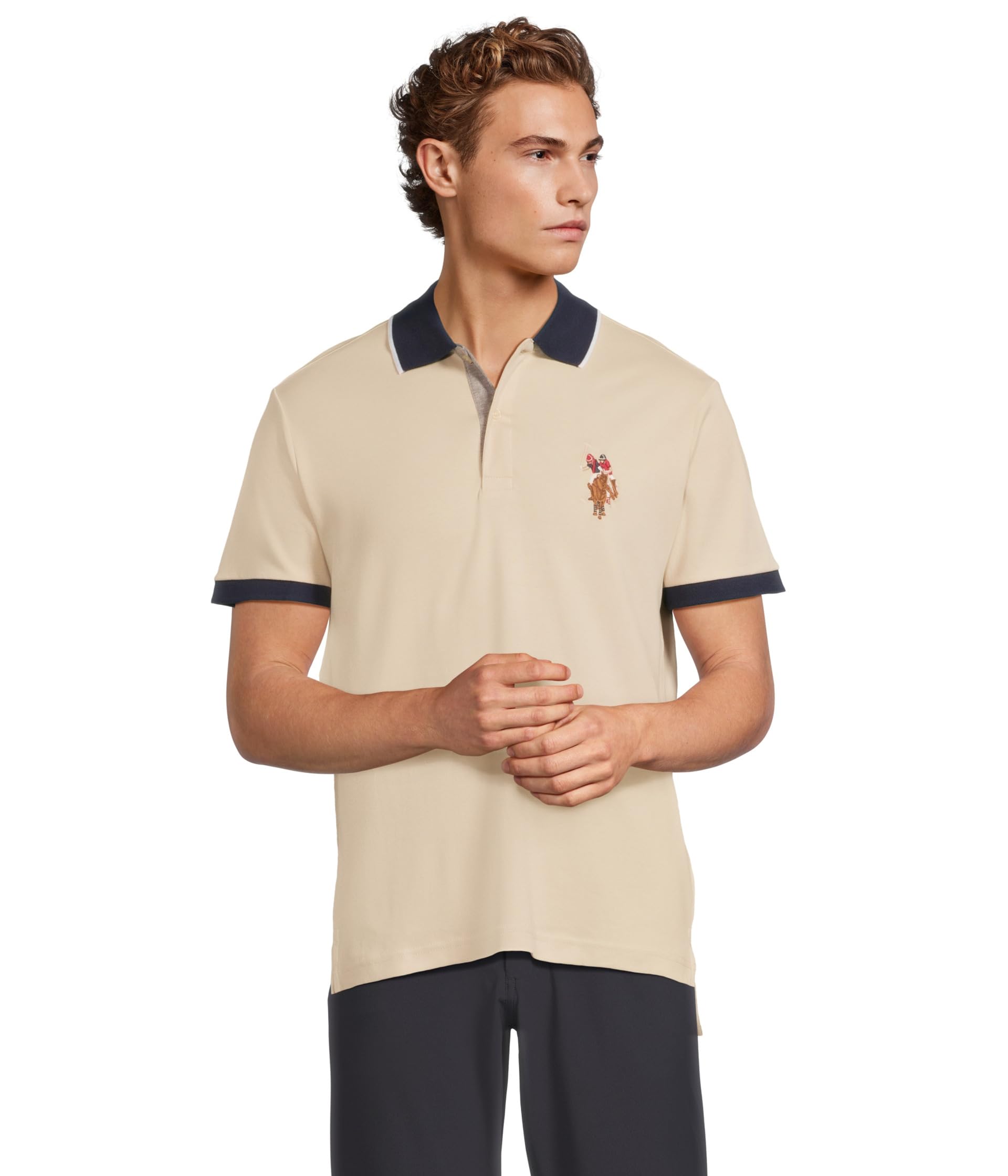 Рубашка U.S. POLO ASSN. Short Sleeve Slim Fit Multicolor Pony Interlock Polo Shirt, Oyster Sand
Рубашка U.S. POLO ASSN. Short Sleeve Slim Fit Multicolor Pony Interlock Polo Shirt, Oyster Sand