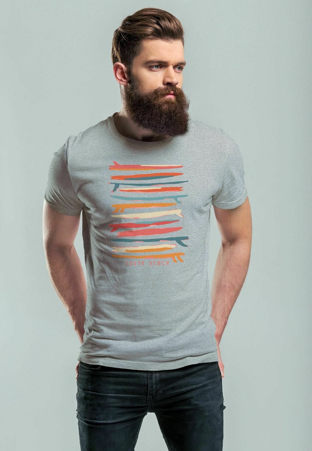 Футболка с принтом SURFBOARDS SOUTH BEACH CALIFORNIA USA SOMMER SURF Neverless, светло-серый
Футболка с принтом SURFBOARDS SOUTH BEACH CALIFORNIA USA SOMMER SURF Neverless, светло-серый