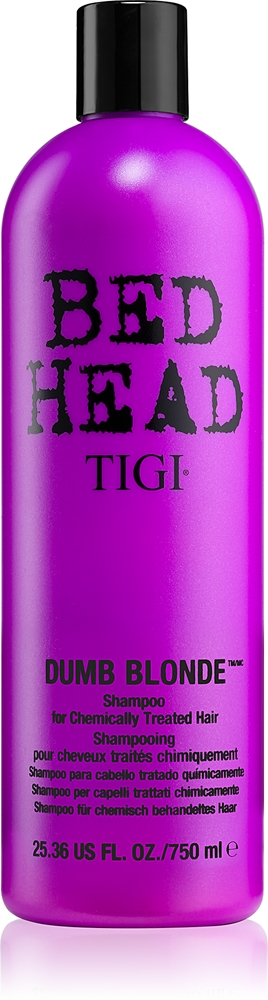 Шампунь Bed Head Dumb Blonde для химически поврежденных волос Tigi, 750 мл
Шампунь Bed Head Dumb Blonde для химически поврежденных волос Tigi, 750 мл