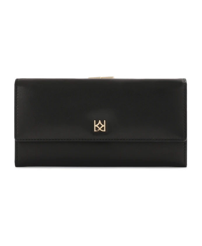 Классический черный кожаный кошелек Kazar, черный
Классический черный кожаный кошелек Kazar, черный