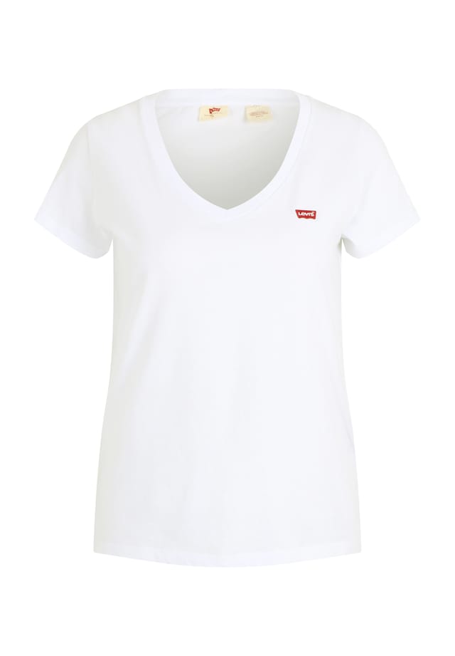 Футболка с вышитым логотипом на V-образном вырезе Levi'S, белый
Футболка с вышитым логотипом на V-образном вырезе Levi'S, белый