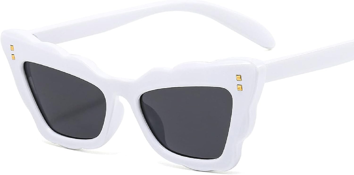 Ретро-солнцезащитные очки, винтажные солнцезащитные очки с маленьким цветком, прямоугольные, в стиле 90-х, модные очки Y2K для женщин, эстетичные аксессуары helena, White
Ретро-солнцезащитные очки, винтажные солнцезащитные очки с маленьким цветком, прямоугольные, в стиле 90-х, модные очки Y2K для женщин, эстетичные аксессуары helena, White