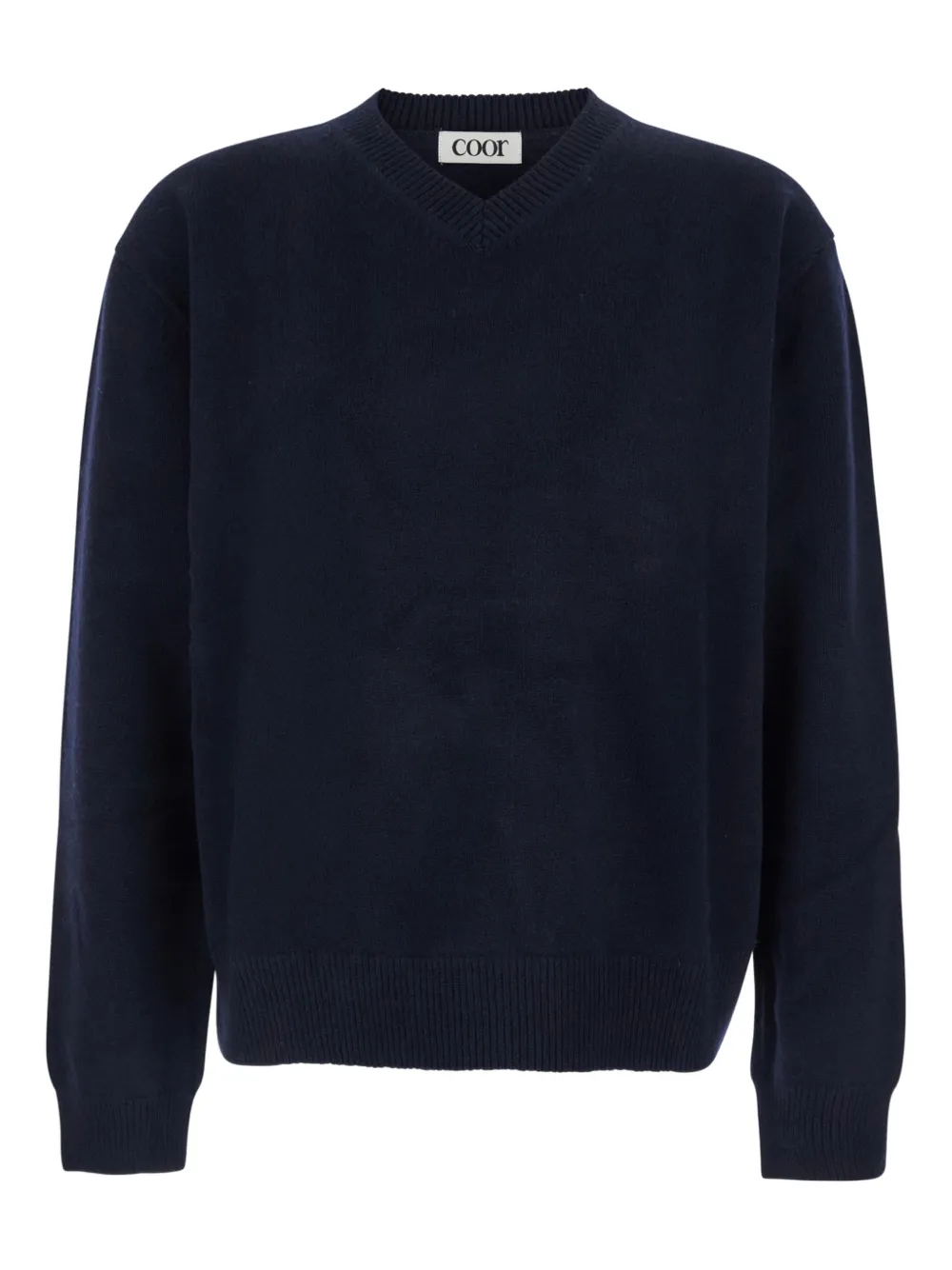 Рифленый свитер с V-образным вырезом Coor, синий
Рифленый свитер с V-образным вырезом Coor, синий