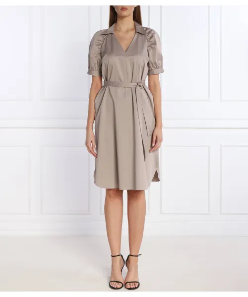 Платье с поясом depera1 Boss, бежевый 
Платье с поясом depera1 Boss, бежевый