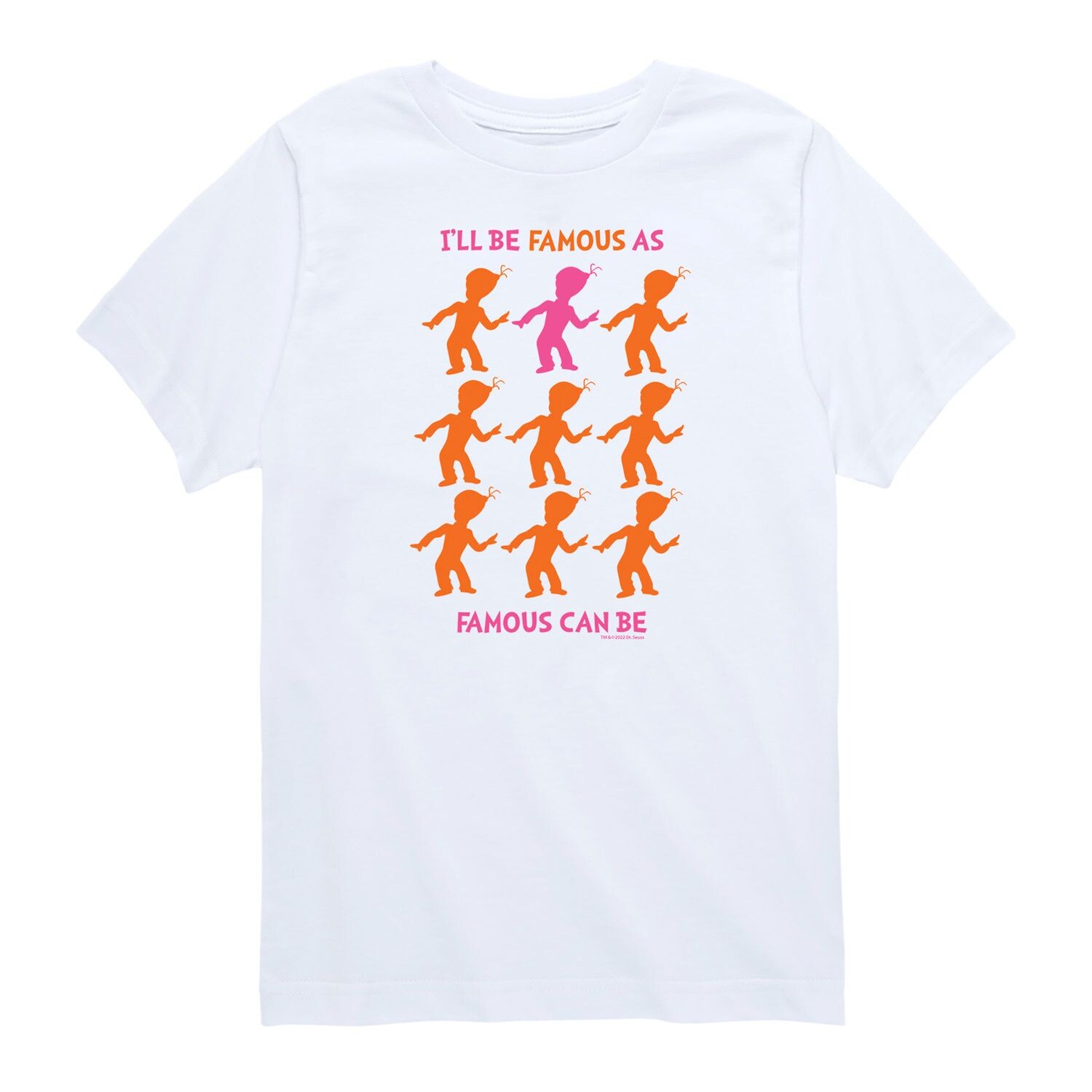 Футболка с рисунком «Доктор Сьюз» для мальчиков 8–20 лет «Я стану знаменитым» Licensed Character, белый 
Футболка с рисунком «Доктор Сьюз» для мальчиков 8–20 лет «Я стану знаменитым» Licensed Character, белый