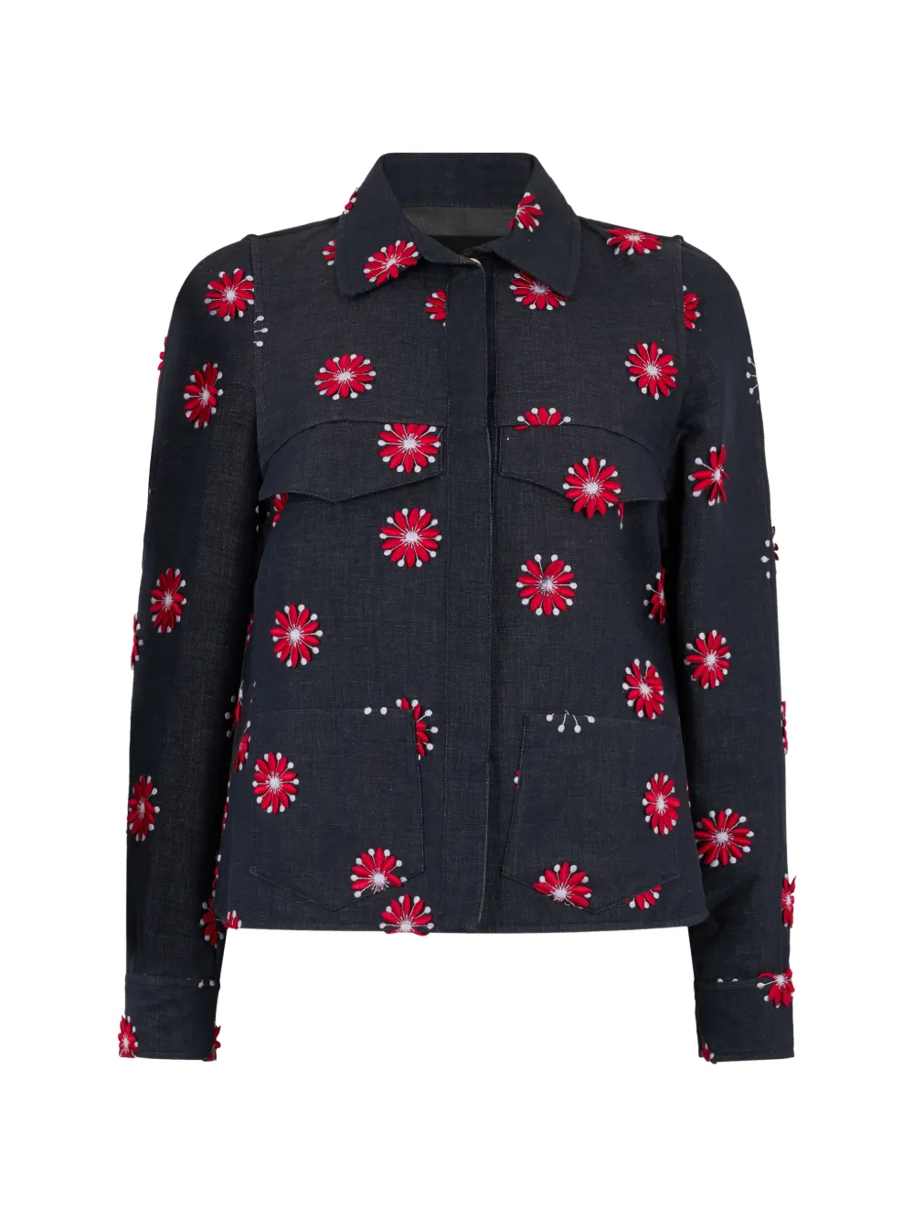 Рубашка Acacia с цветочной аппликацией Moorer, синий
Рубашка Acacia с цветочной аппликацией Moorer, синий