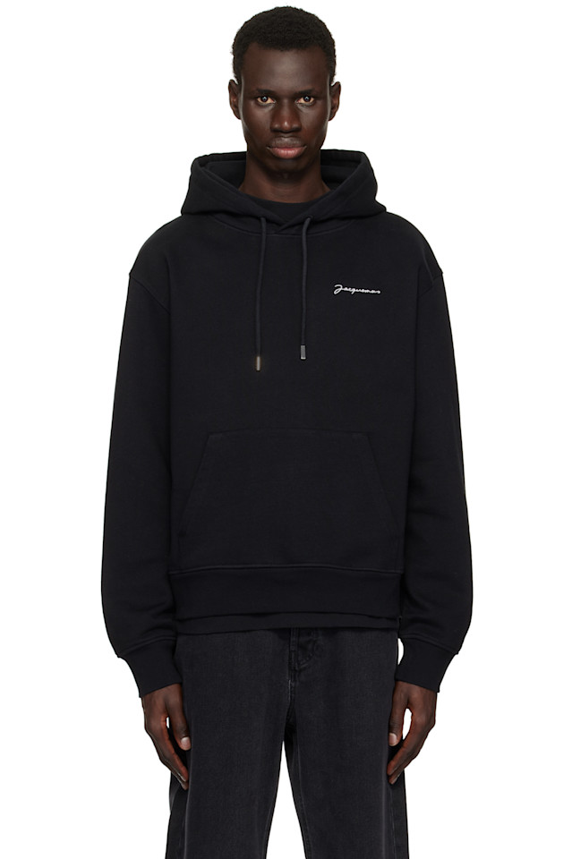 Вышитый худи Jacquemus, черный
Вышитый худи Jacquemus, черный