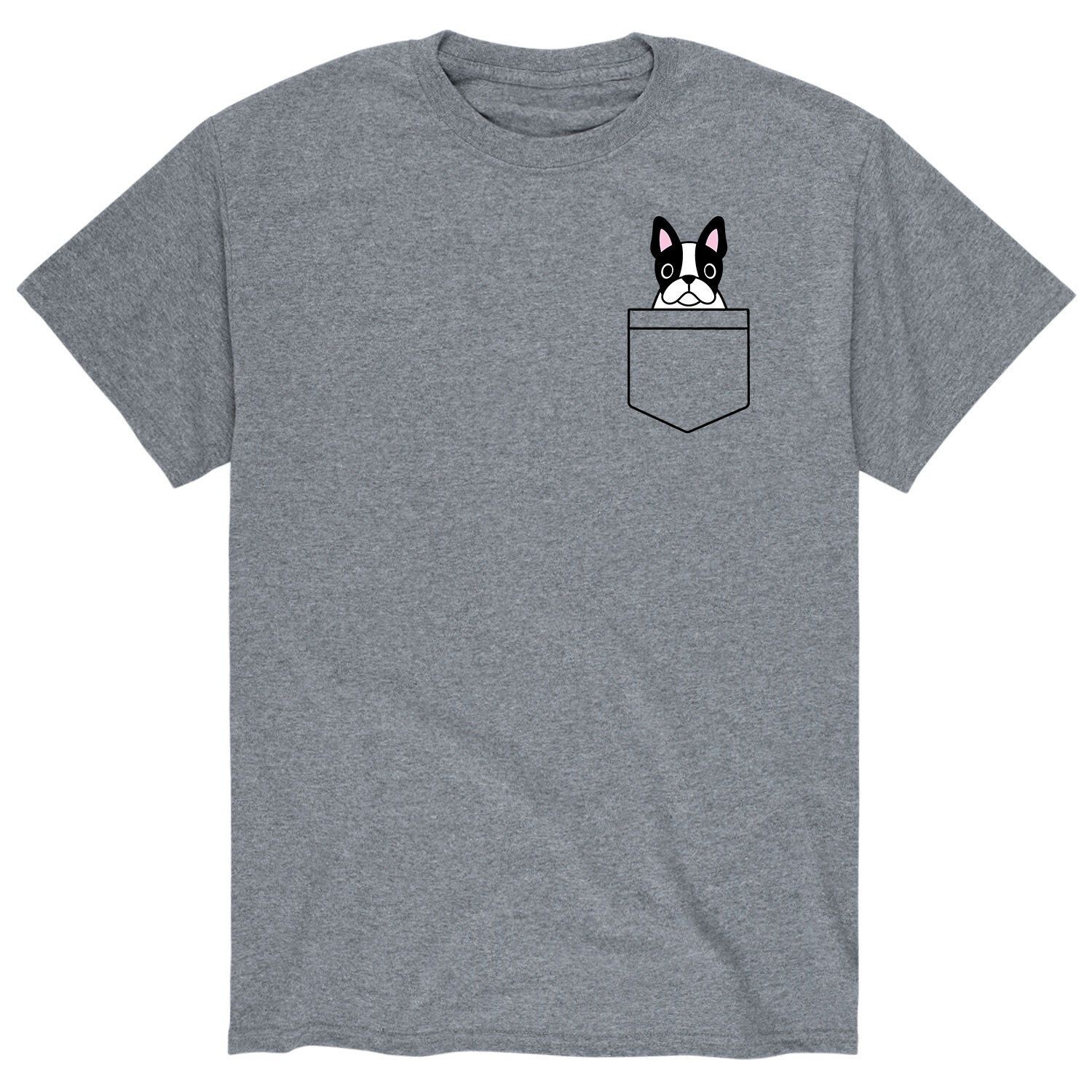 Мужская футболка Frenchie с карманом для собак Licensed Character
Мужская футболка Frenchie с карманом для собак Licensed Character