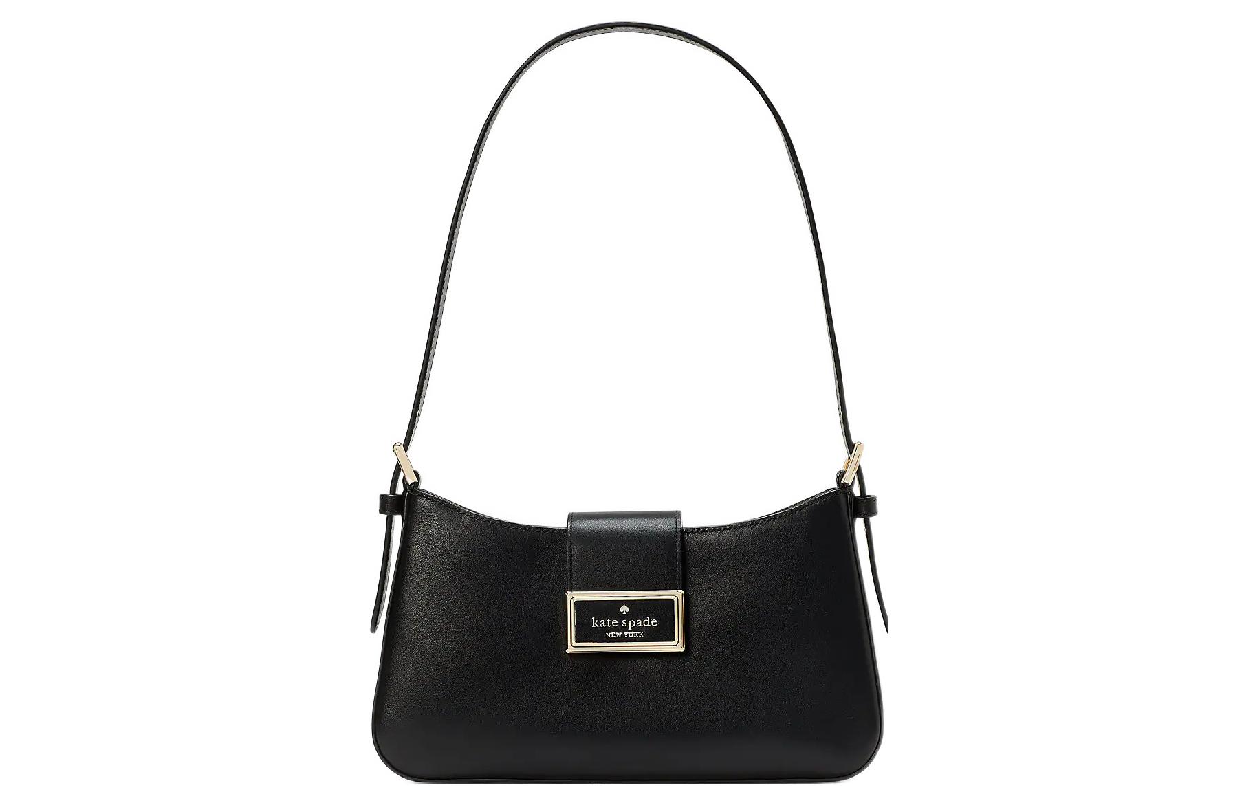 Кожаная женская сумка через плечо черного цвета Kate Spade
Кожаная женская сумка через плечо черного цвета Kate Spade