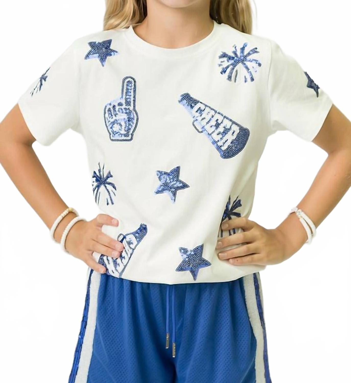 Футболка черлидинга королевского синего цвета Belle Cher, синий
Футболка черлидинга королевского синего цвета Belle Cher, синий