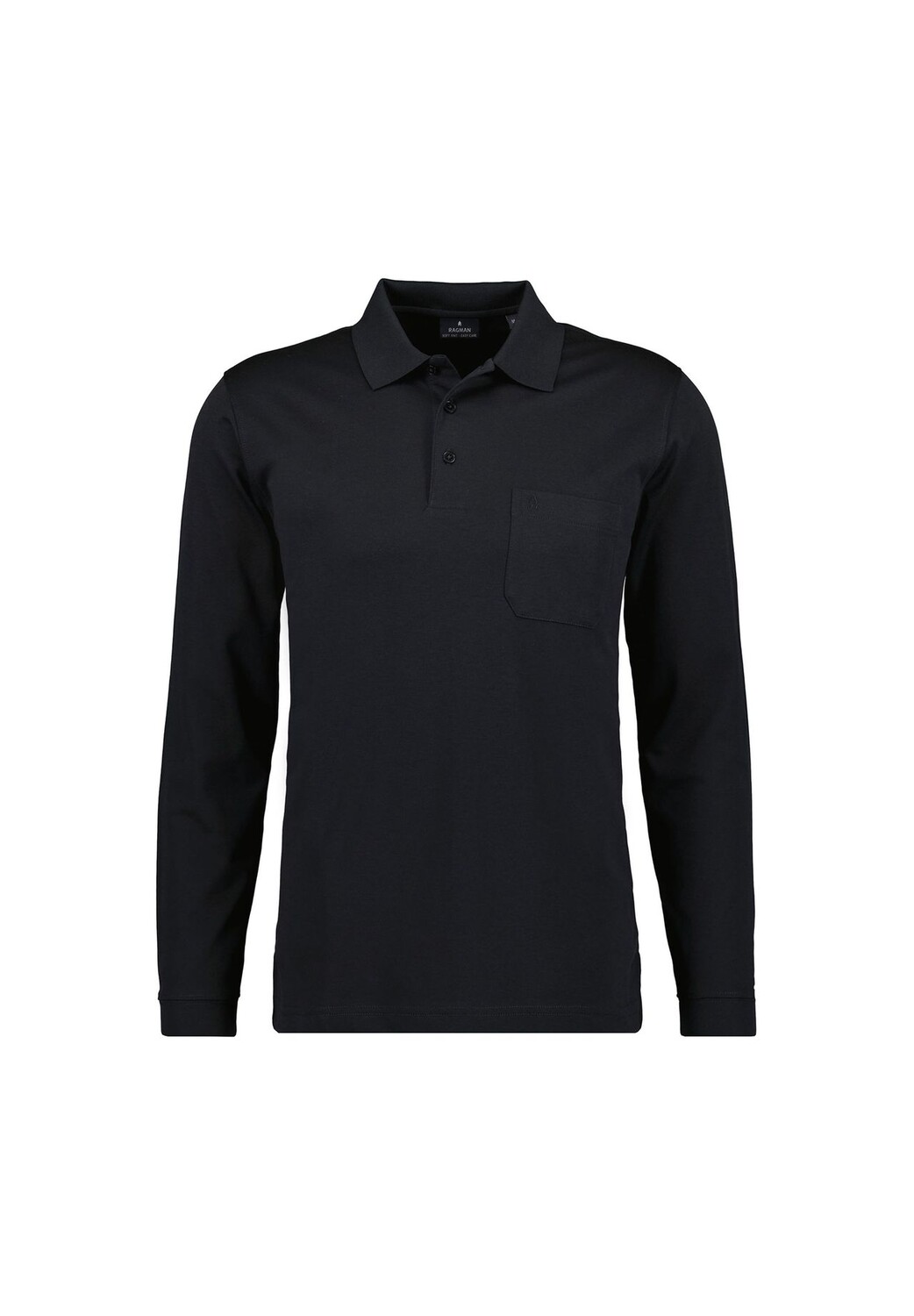 Мужская рубашка-поло с длинными рукавами — мягкая трикотажная рубашка-поло на пуговицах с длинными рукавами, смесь хлопка, планка на пуговицах, легкий уход RAGMAN, черный
Мужская рубашка-поло с длинными рукавами — мягкая трикотажная рубашка-поло на пуговицах с длинными рукавами, смесь хлопка, планка на пуговицах, легкий уход RAGMAN, черный