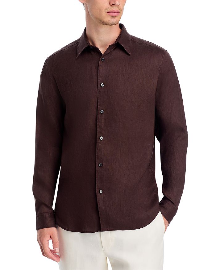 Рубашка Irving из льна свободного кроя Theory, коричневый
Рубашка Irving из льна свободного кроя Theory, коричневый